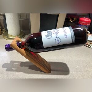 Wooden Wine Bottle Balancer - Holder (wine not included)